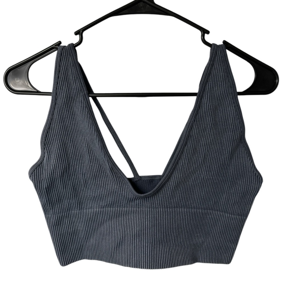 Forever 21 Ribbed Blue Bralette